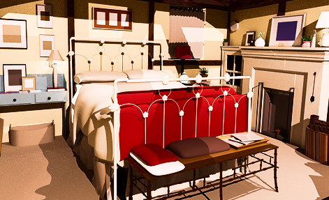 Chambre du film 'Holiday' en 3d