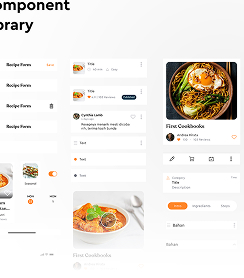 Page d'application de repas