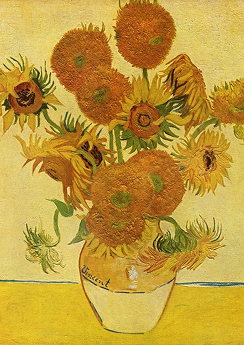 Oeuvre des tournesols de Van Gogh