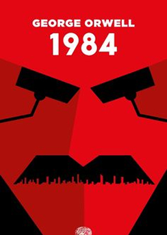 Visage méchant qui fronce les sourcils qui sont des caméras