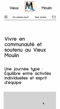 Wireframe d'une journée type